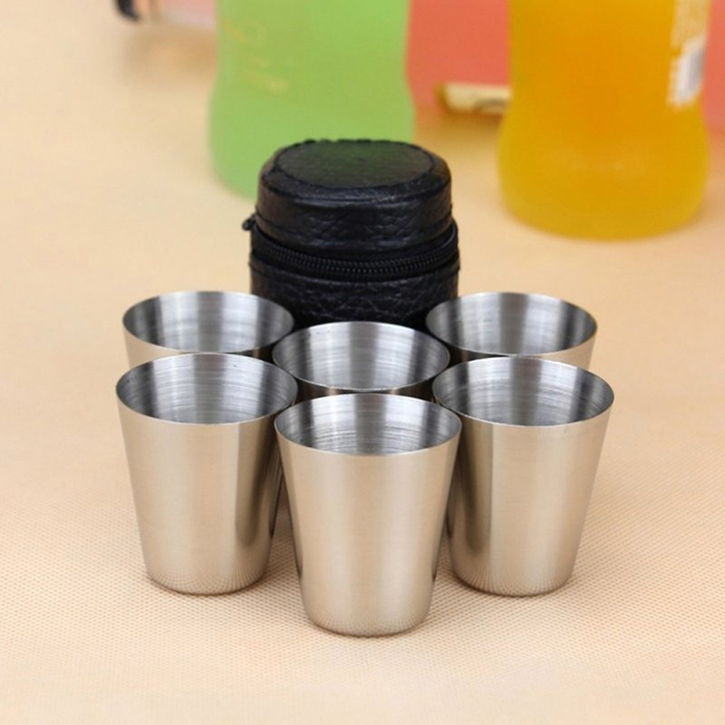 4/6 sztuk Kubki ze stali nierd – Wine Beer Coffee recenzja i cena